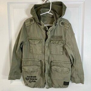 ZARA KIDS ARMY JACKET Size 7